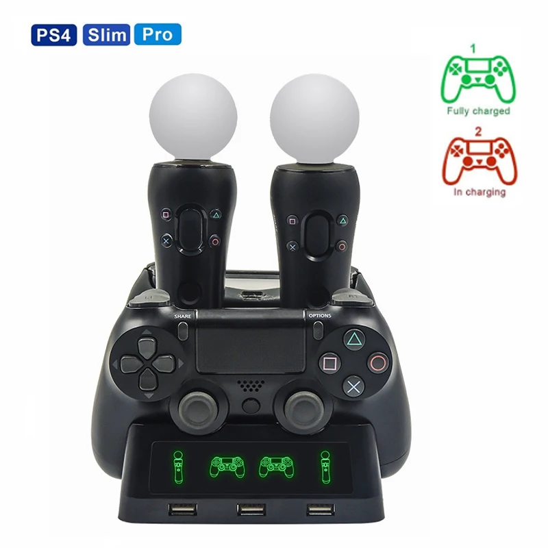 JOMAA PS4控制器Playstation 4 PS4 PSVR VR Move PSVR VR移動充電站PS Mo
