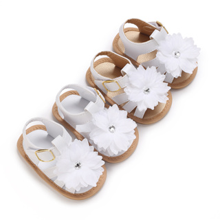 女童鞋嬰兒涼鞋透氣防滑洗禮鞋夏季步行學步鞋