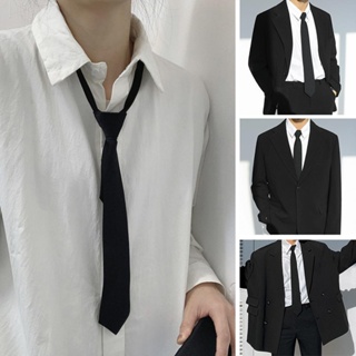時尚大學拉鍊領帶男女通用學生拉鍊領帶類型潮流領結