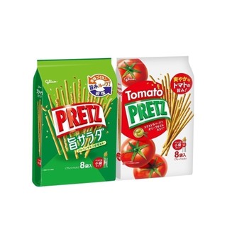【蝦皮直營】Glico格力高 PRETZ百力滋 餅乾棒 野菜沙拉/蕃茄野菜棒 餅乾 零食 百力滋棒 蕃茄棒 分享包