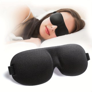​​3D 輪廓睡眠面膜 - 用於旅行和休息的記憶泡沫遮光眼罩​