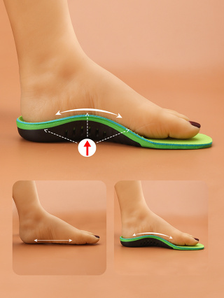 1 對扁平足矯正鞋墊,用於男女矯正扁平足弓鞋墊