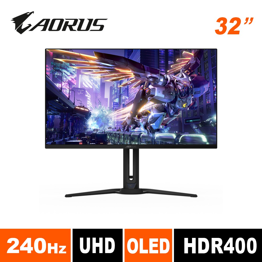 技嘉GIGABYTE AORUS FO32U2P 32型QD-OLED 電競螢幕 現貨 廠商直送