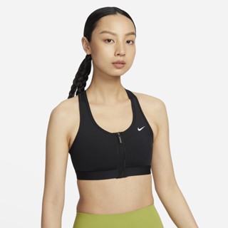 NIKE 正面拉鍊運動內衣 W DF SWOOSH PDED FZ BRA 女 FN2732010 黑 現貨 廠商直送