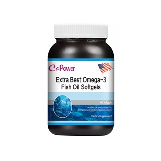 【蝦皮特選】美國 CaPower 加柏爾 頂級Omega3魚油軟膠囊 60粒/瓶