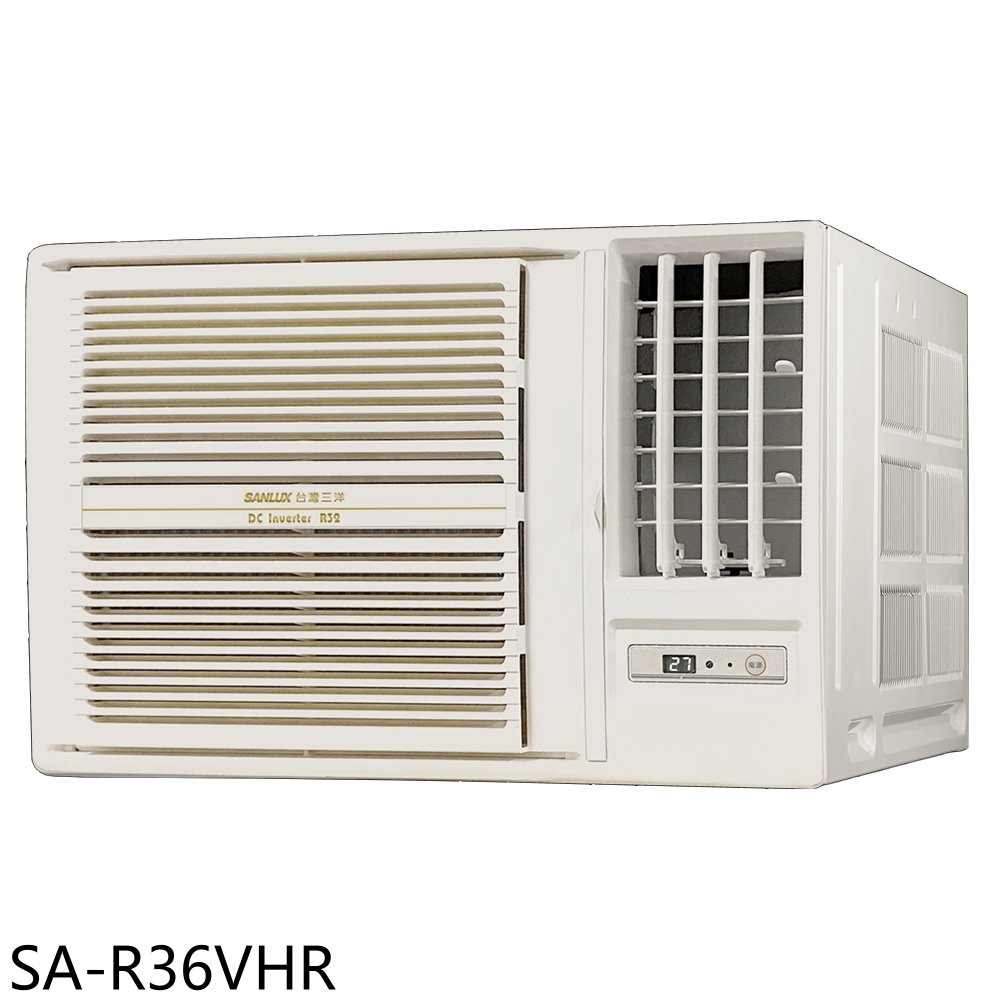 SANLUX台灣三洋R32變頻冷暖右吹窗型冷氣5坪SA-R36VHR標準安裝三年安裝保固 大型配送