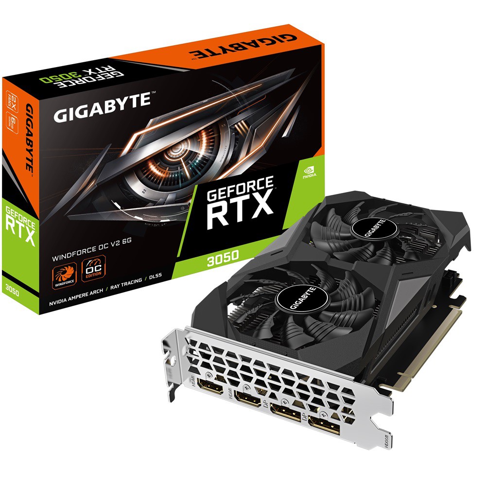 GIGABYTE技嘉 RTX3050 WINDFORCE OC 6G V2 顯示卡 /長19.1cm 現貨 廠商直送