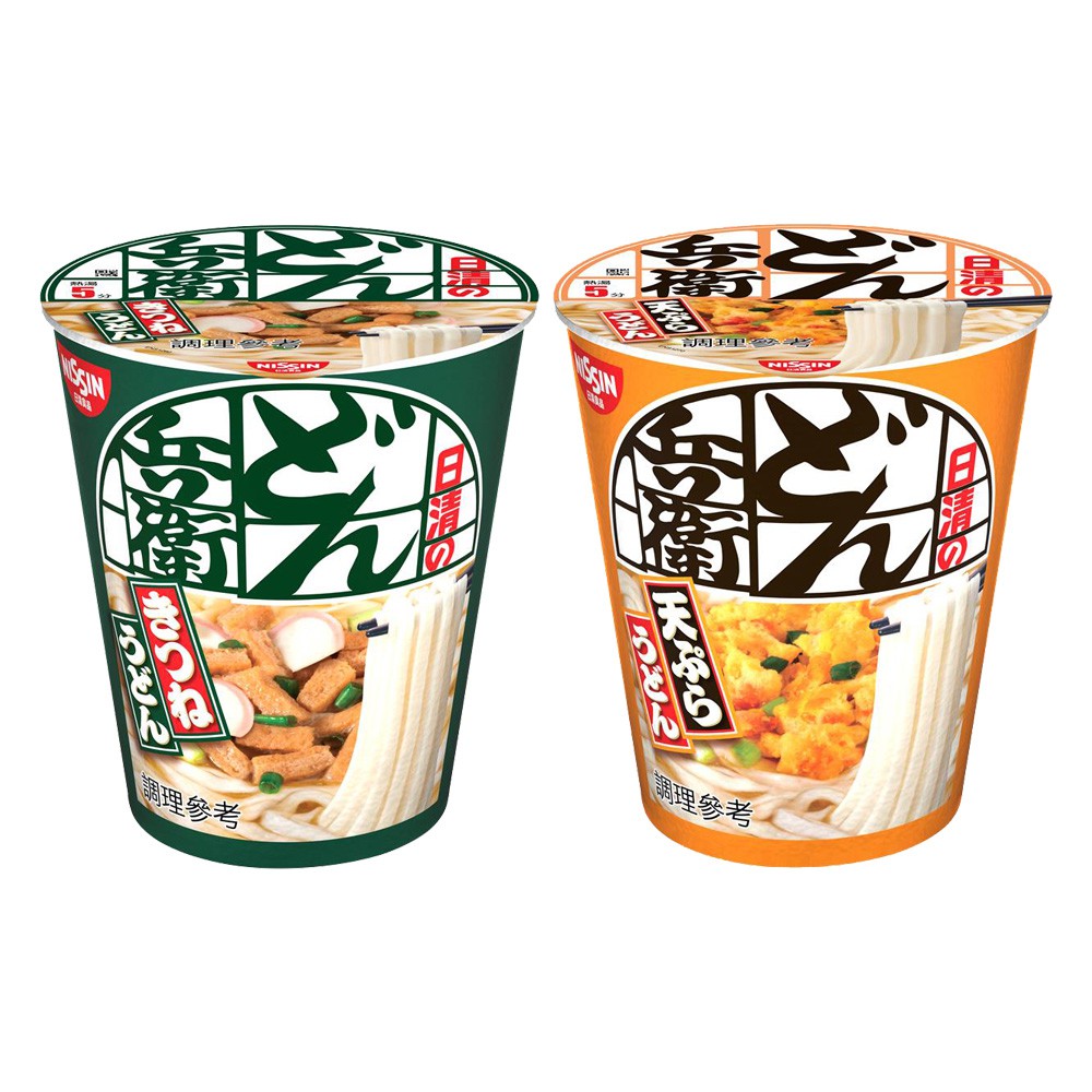 【蝦皮直營】日清 Nissin 咚兵衛杯裝烏龍麵 日式油豆腐/天婦羅 日清泡麵 杯麵
