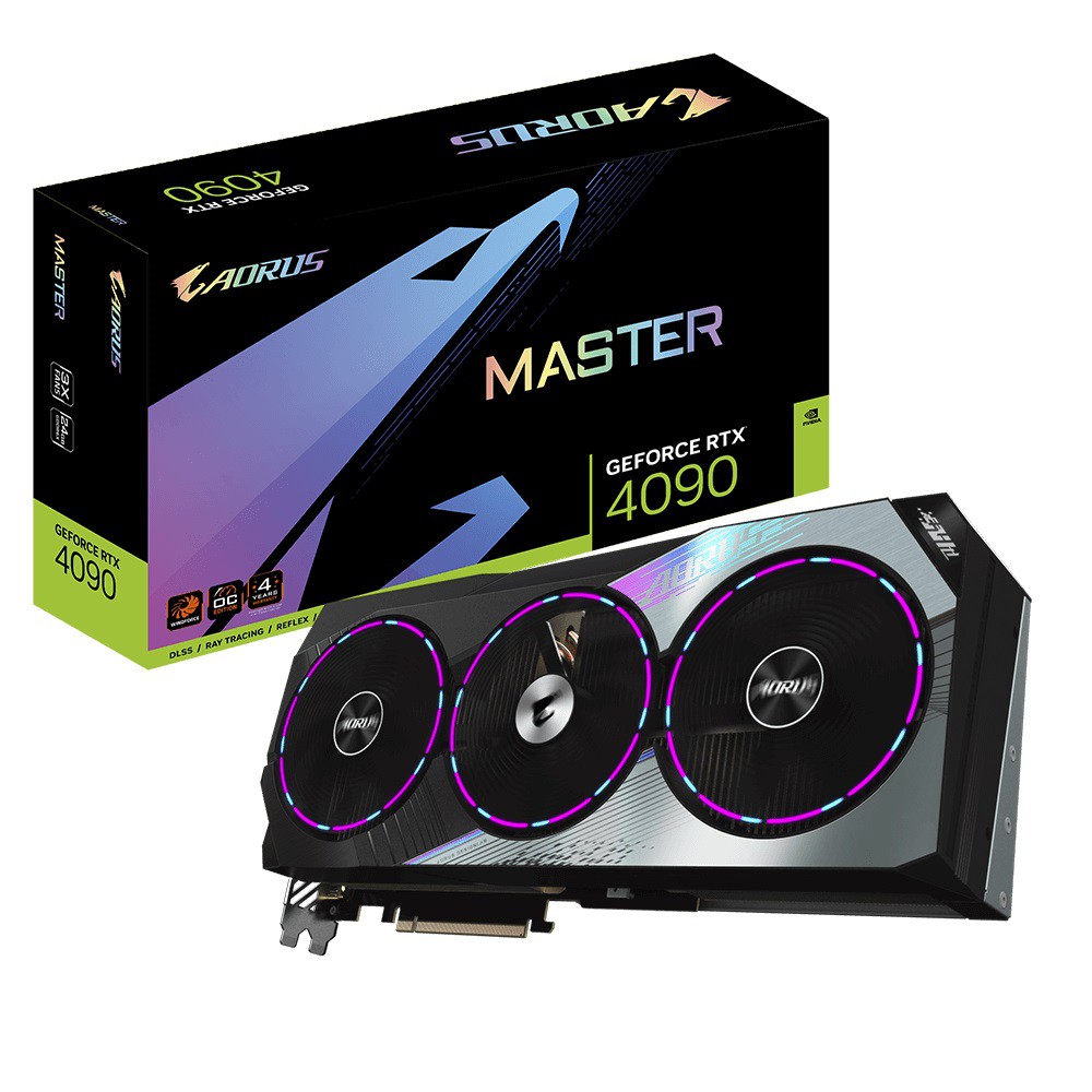 技嘉 AORUS RTX4090 MASTER 24G 註五年/RGB三風扇/35.85cm 現貨 廠商直送