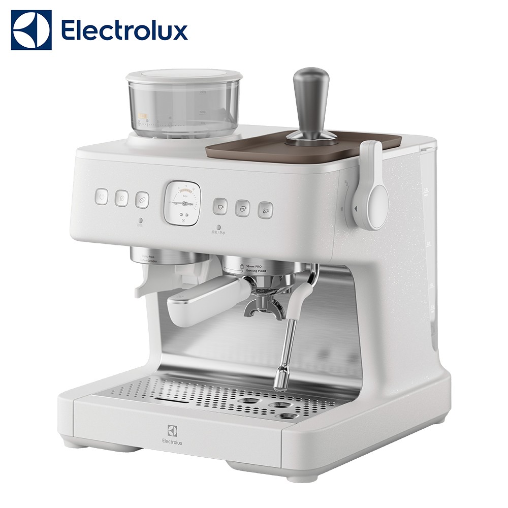 Electrolux伊萊克斯 半自動義式咖啡機 E7EC1-610W 廠商直送