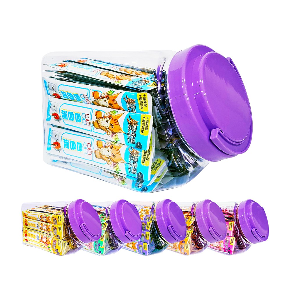 【蝦皮直營】驕傲貓 色色泥貓泥 80入/桶 鮭魚/羊奶/蔓越莓/南瓜/貓草/鮪魚/藍莓 貓 零食 肉泥 貓泥 現貨