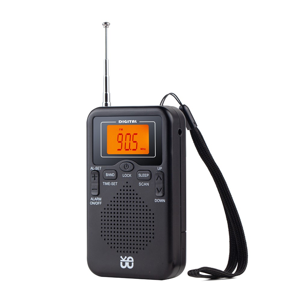 ANTIAN 便攜式立體聲口袋收音機 FM廣播/AM廣播雙波段收音機 隨身聽天線收音機 現貨 蝦皮直送