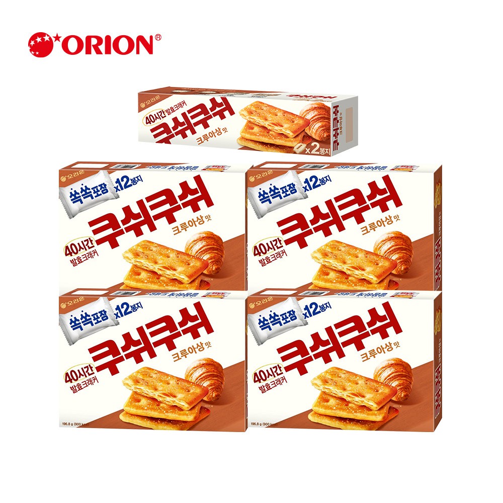 韓國好麗友 千層酥打餅乾-焦糖口味196.8gx4+小千層酥打餅乾65gx1 現貨 廠商直送