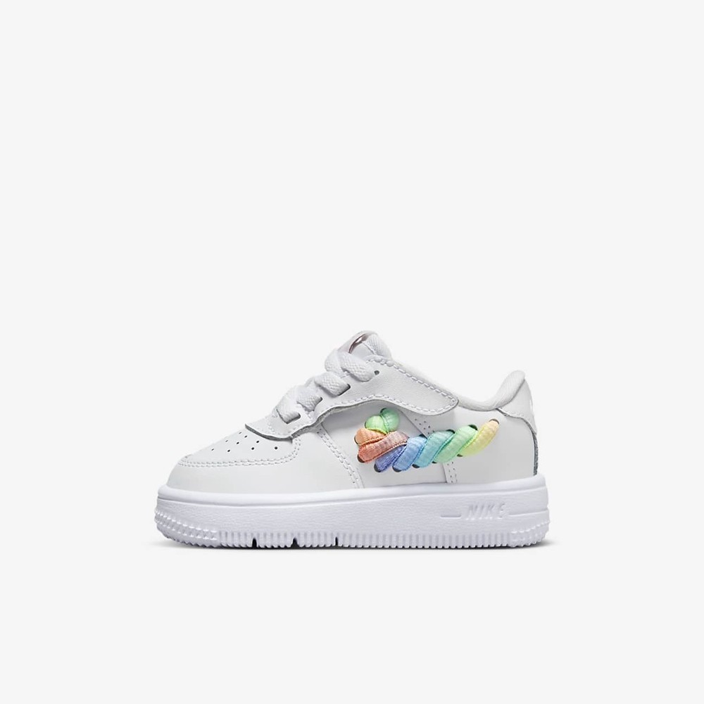 NIKE休閒鞋FORCE 1 LOW EASYON LV8 1 TD嬰幼 FN4891100繩結白 現貨 廠商直送