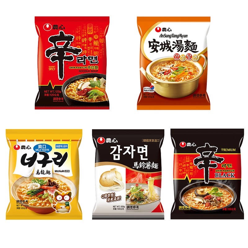 【蝦皮直營】韓國農心 辛拉麵/爽口海鮮烏龍/安城/馬鈴薯麵/頂級辛拉麵 單包 韓國泡麵