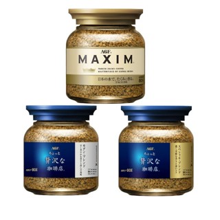 【蝦皮直營特選】日本AGF MAXIM特調咖啡 箴言金/藍金/藍白咖啡 三款可選 80g/罐 日本原裝 咖啡罐 沖泡