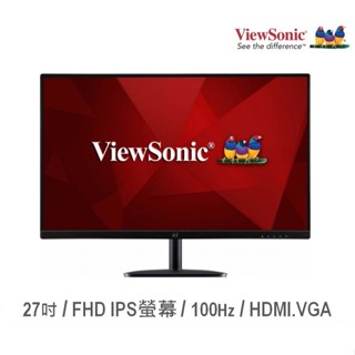 ViewSonic 優派 VA2732-MH 27吋 螢幕顯示器 電腦螢幕 100Hz/IPS 窄邊美型 廠商直送
