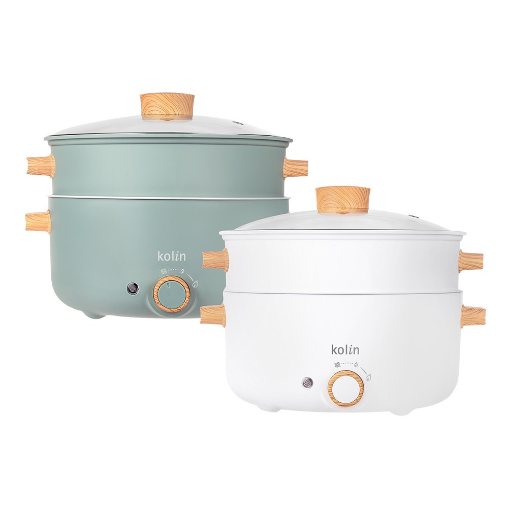 【蝦皮直營】歌林3L多功能蒸煮料理鍋 電火鍋 蒸煮鍋 美食鍋 蒸鍋 料理鍋 蒸煮鍋 陶瓷 一年保固