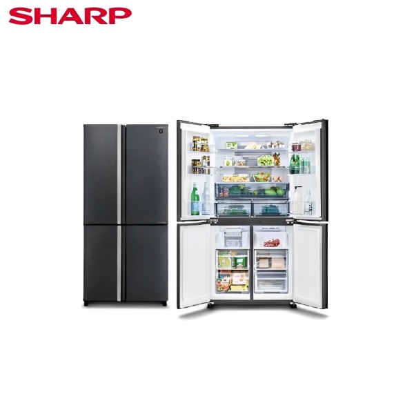 SHARP 夏普 - 四門十字對開除菌冰箱 SJ-DF58F 含基本安裝+舊機回收 大型配送