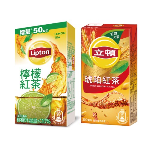 【蝦皮特選】立頓 檸檬紅茶/琥珀紅茶 300ml 24入組