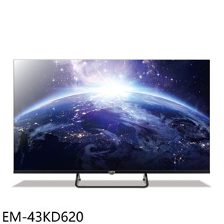 聲寶43吋4K GoogleTV連網智慧顯示器EM-43KD620 (無安裝) 大型配送