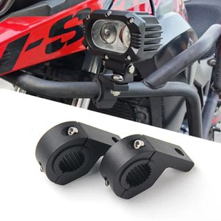 摩托車頭燈燈座支架可調節 19mm-26mm 摩托車頭燈聚光燈安裝支架配件