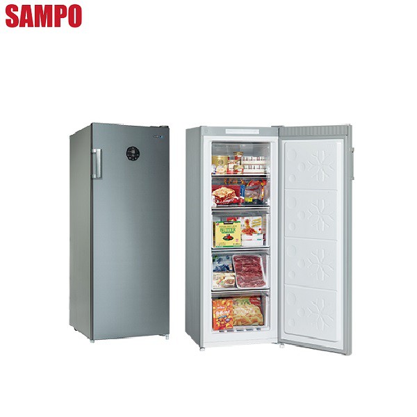SAMPO 聲寶 - 170L直立式變頻冷凍櫃 SRF-171FD 含基本安裝+舊機回收 大型配送