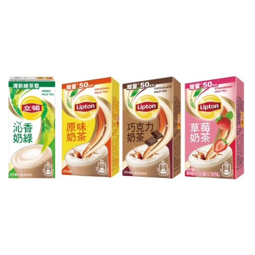 【蝦皮直營】立頓 6入組 原味奶茶/巧克力奶茶/鮮漾奶綠/草莓奶茶 300ml