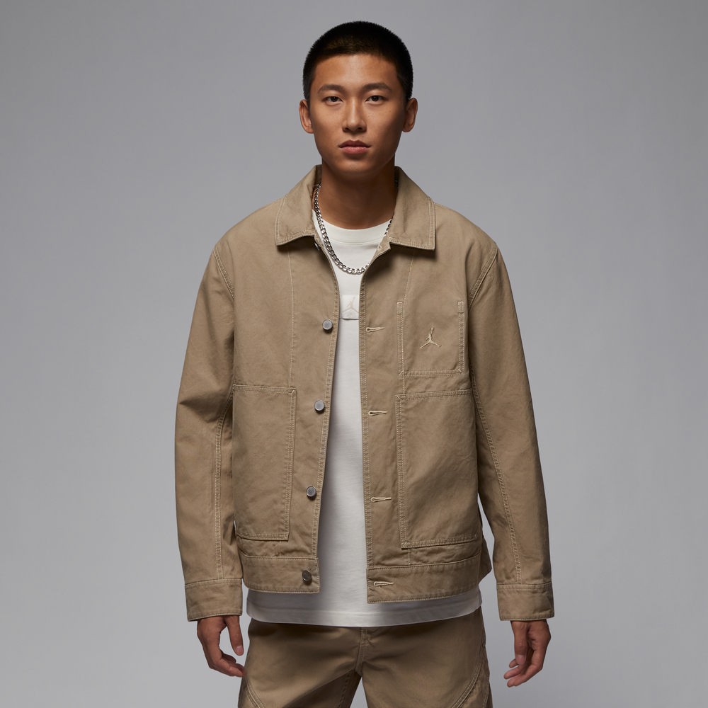 NIKE 休閒外套 AS M J ESS STMT CHICAGO JKT 2男卡其色HF9318257 現貨 廠商直送