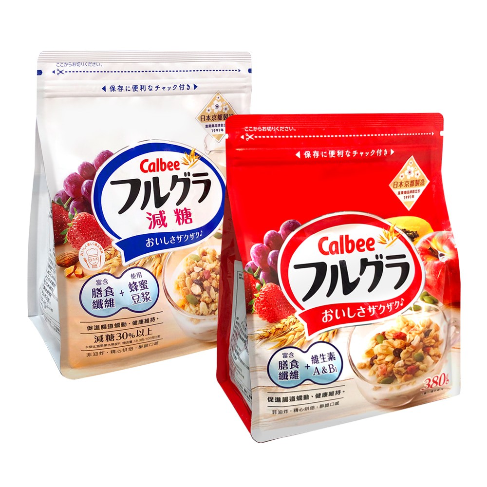 【蝦皮直營】日本Calbee卡樂比 富果樂水果麥片/減糖水果麥片 日本零食 早餐吃麥片