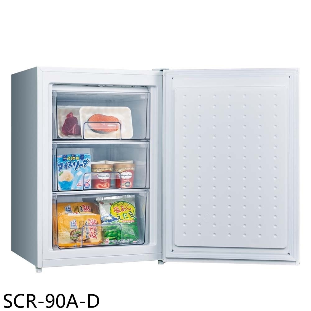 SANLUX台灣三洋90公升直立式福利品冷凍櫃SCR-90A-D (含標準安裝) 大型配送