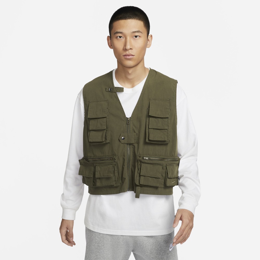 NIKE 風衣背心 AS M NL UTILITY VEST 男 FN3215325 卡其綠 現貨 廠商直送