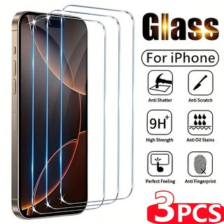 3 件裝 9H 透明鋼化玻璃高畫質螢幕保護膜適用於 iPhone 11 XR 全覆蓋保護膜