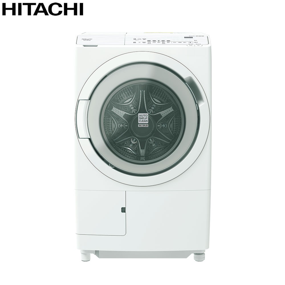 HITACHI日立12公斤日本製AI智能感測滾筒式洗脫烘洗衣機【右開】BDSX120HJR 大型配送
