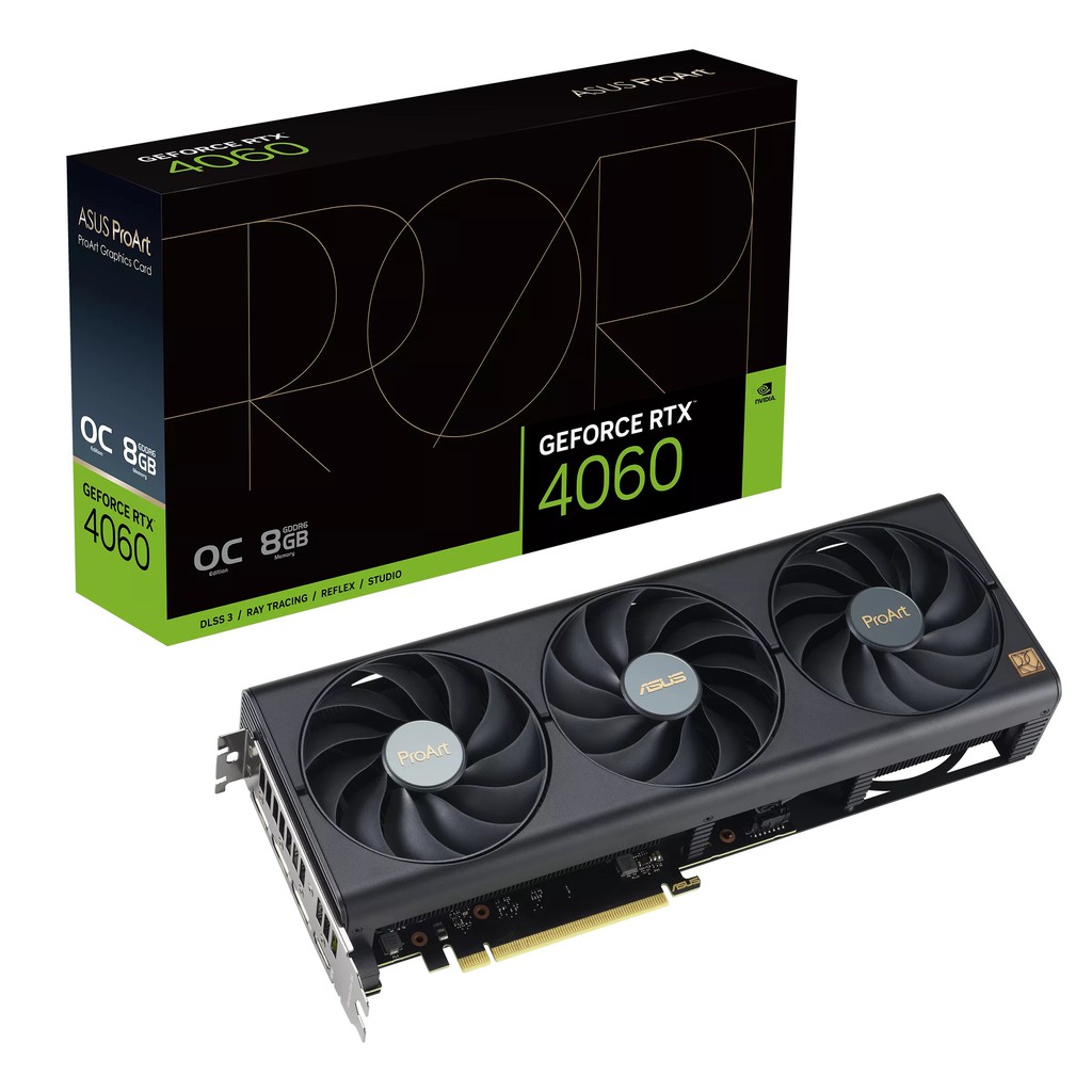ASUS華碩 PROART-RTX4060-O8G 顯示卡 /30cm/註五年/三風扇 廠商直送