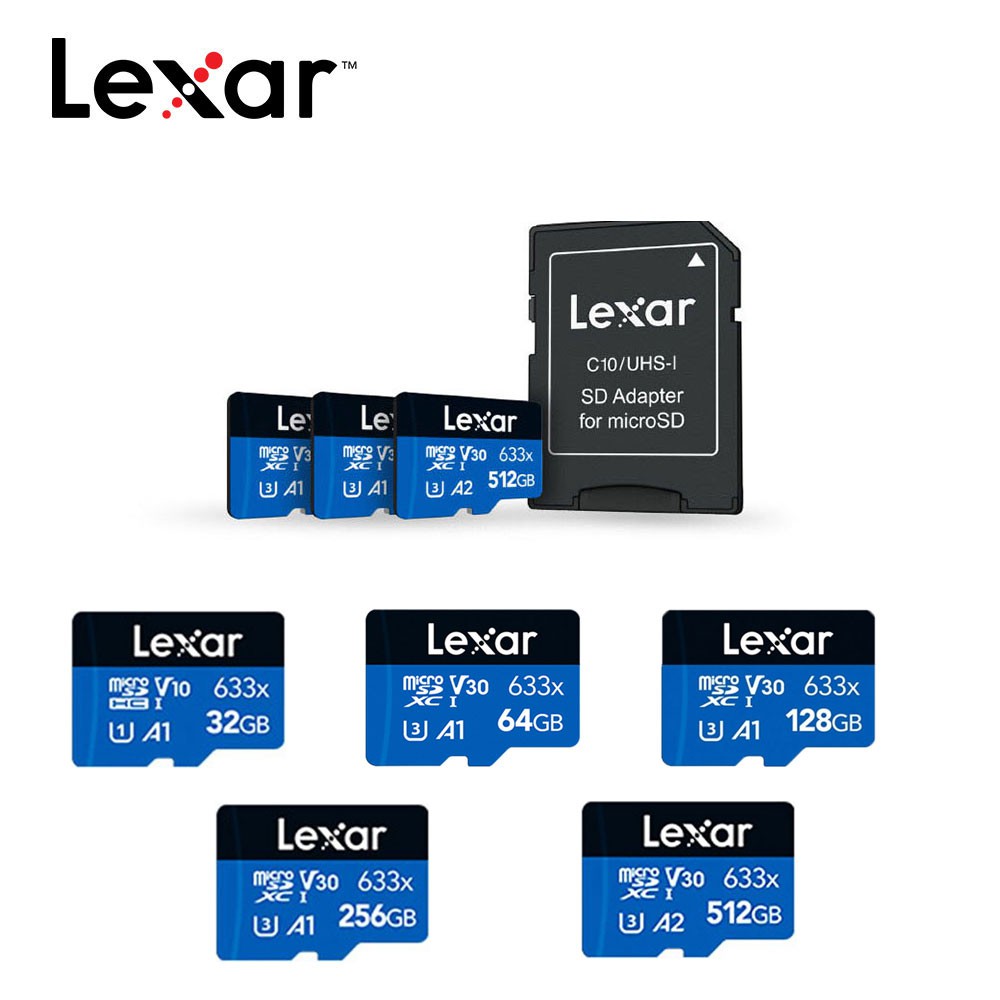 【蝦皮直營】Lexar 633x 32G/64G/128G/256G 記憶卡 microSDXC UHS-I