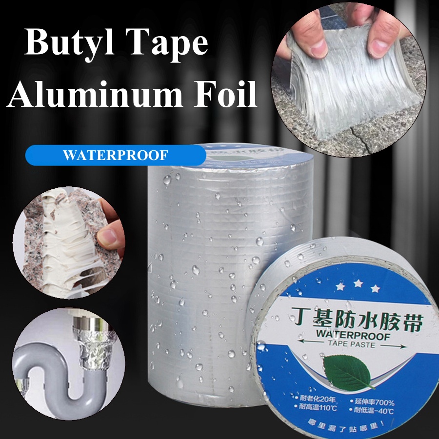 鋁箔膠帶防水丁基膠帶 Super Fix Repair Wall Crack 易於使用的屋頂管道屋頂耐高溫防水膠帶