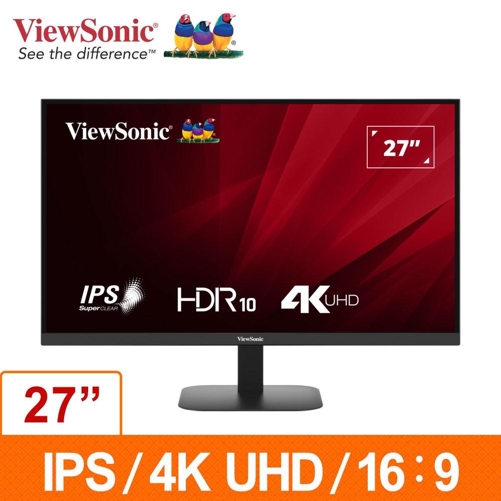 優派VIEWSONIC VA2708-4K-MHD 27吋IPS液晶顯示器 現貨 廠商直送