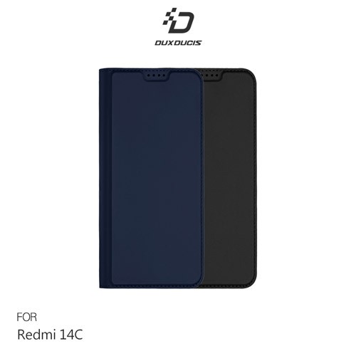 DUX DUCIS Redmi 紅米 14C SKIN Pro 皮套 側翻皮套 插卡 可立 手機套 現貨 廠商直送