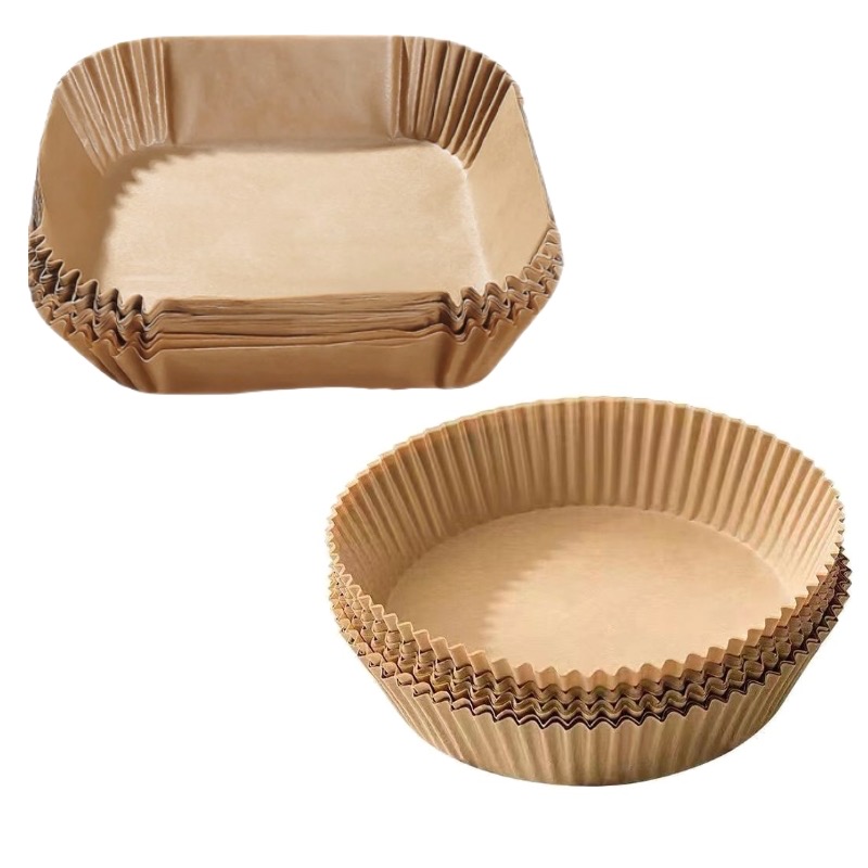 【蝦皮直營】氣炸鍋烘焙紙 50入 氣炸鍋專用紙 氣炸鍋紙 烘焙紙 烘焙紙盤 硅油紙盤 隔油紙 食品調理