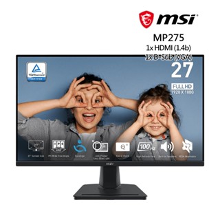 MSI PRO MP275 27吋 IPS FHD螢幕(100Hz/內建喇叭/VGA+HDMI) 現貨 廠商直送