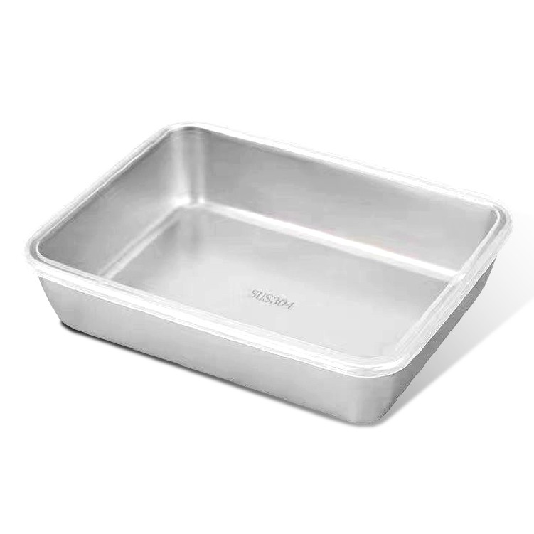 【蝦皮直營】不鏽鋼盤 不鏽鋼保鮮盒 方盤 鐵盤 托盤 備菜盤 露營 長方盤 盤子 不鏽鋼方盤 料理盤