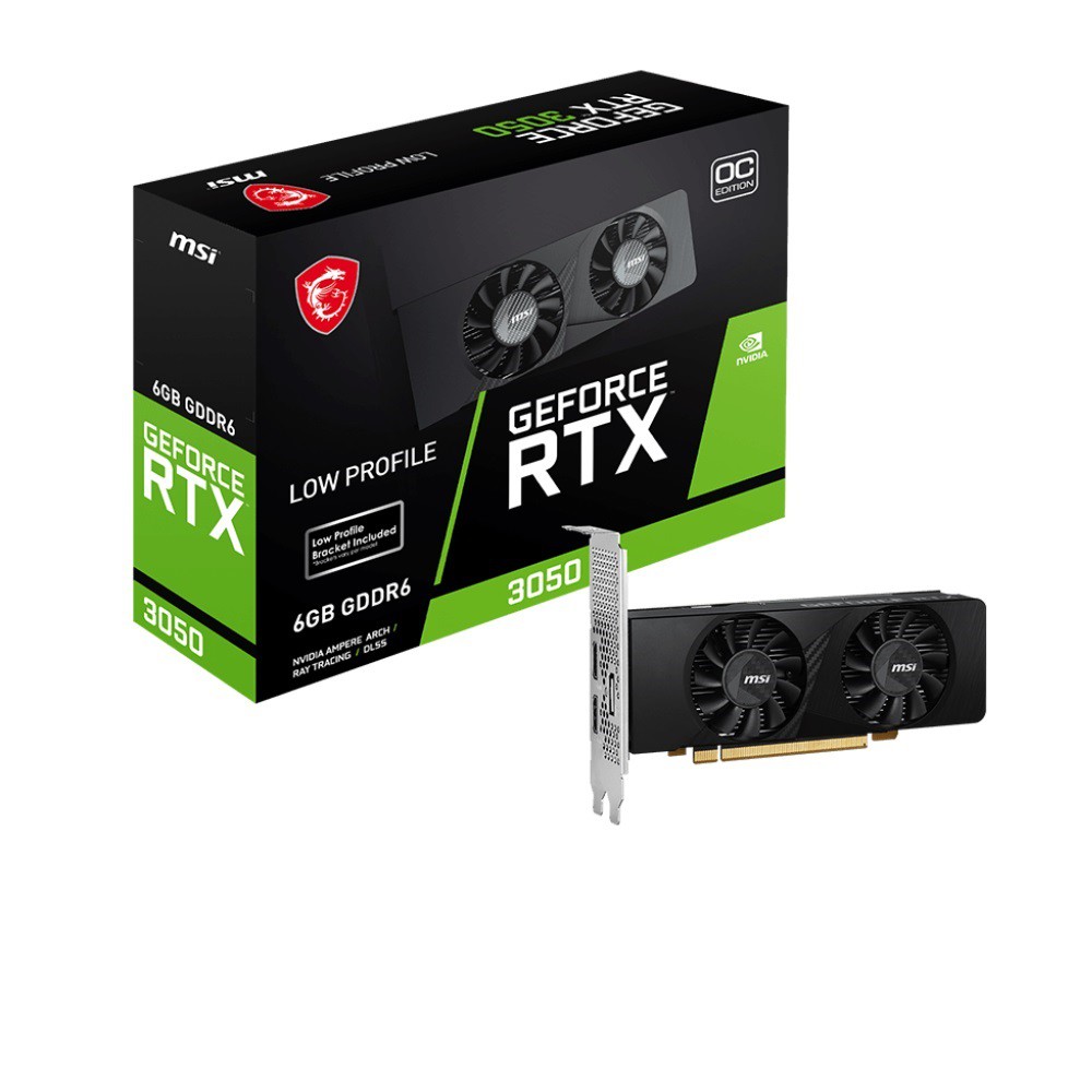 MSI 微星 RTX3050 LP 6G OC 17.5cm/雙風扇/註四年/高6.9cm 廠商直送