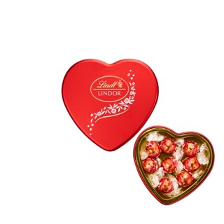 【蝦皮直營特選】瑞士蓮 Lindt Lindor 夾餡牛奶巧克力 心型鐵盒 巧克力 情人節 送禮