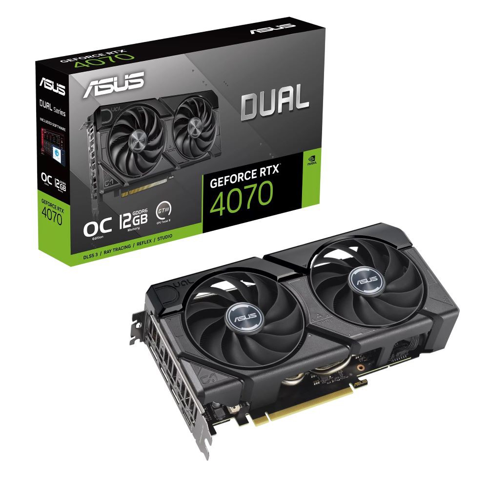 ASUS華碩 DUAL-RTX4070-O12GD6-EVO 8PIN/23cm/註四年 廠商直送