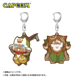 Capcom《周邊》魔物獵人 荒野 軟膠鑰匙圈 隨從艾路/莫利巴（卡普空 官方 Monster Hunter）