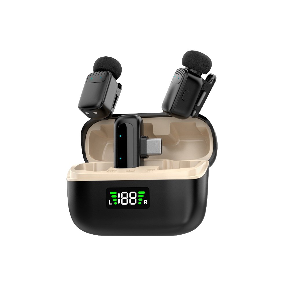 【蝦皮直營】DTAudio聆翔 迷你無線麥克風 一拖二 智能降噪 適用 蘋果/安卓/iPhone 麥克風 現貨