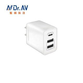 【蝦皮直營】聖岡科技 3孔USB充電器 USB 1C2A Type C 充電頭 豆腐頭 充電器 蘋果/安卓 現貨
