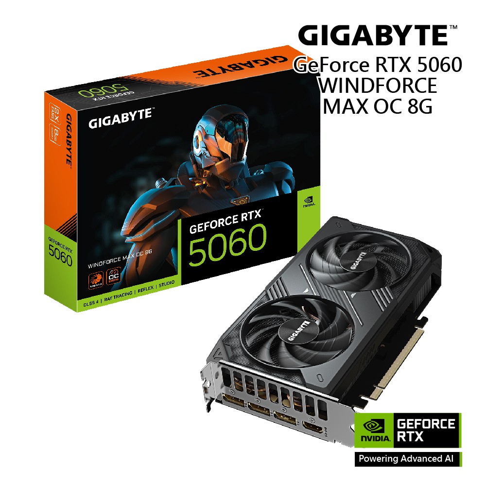 技嘉 RTX 5060 WINDFORCE MAX OC 8G 顯示卡 廠商直送