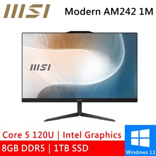 微星 Modern AM242 1M-1060TW 24型 Core 5 120U AIO一體式電腦 現貨 廠商直送